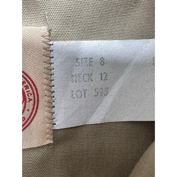 BOY SCOUTS Of America Size 8 Youth Uniform Shirt LONG SLEEVE Tan - Picture 5 of 6